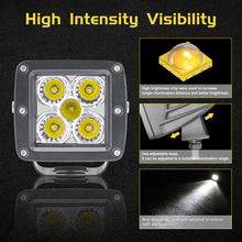 Load image into Gallery viewer, LED Cube Lights, 100W 3 Inch LED Pods Light Cree LED Driving Lights Spot Flood LED Work Light Off Road Light Cube Fog Lights for Trucks ATV UTV SUV Car Boat