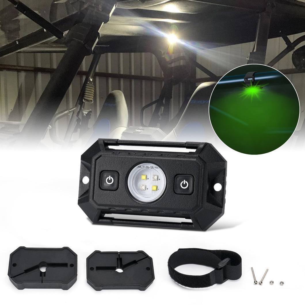 UTV LED Dome Light W/ Switch for UTV RZR 4x4 Can-Am Polaris Ranger Truck-White/Green