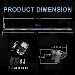 37" Rear LED Chase Light Bars