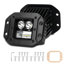 Load image into Gallery viewer, 2Pcs 5inch 72W Flush Mount LED Pods for Truck utv 4x4 Boat Grill Mount