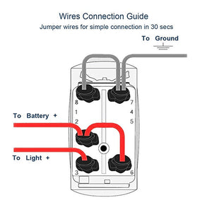 Rocker Switch 12V 20A 5 pin