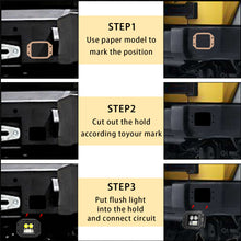 Load image into Gallery viewer, 2Pcs 5inch 72W Flush Mount LED Pods for Truck utv 4x4 Boat Grill Mount