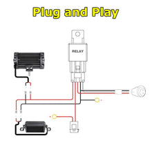 Load image into Gallery viewer, Wiring Harness for LED Light Bar - 2 Lead