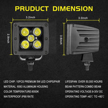 Load image into Gallery viewer, 3 Inch 100w Led Pods Off Road Square Driving Light for Trucks ATV UTV SUV Car Boat