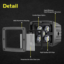 Load image into Gallery viewer, 3 Inch 100w Led Pods Off Road Square Driving Light for Trucks ATV UTV SUV Car Boat